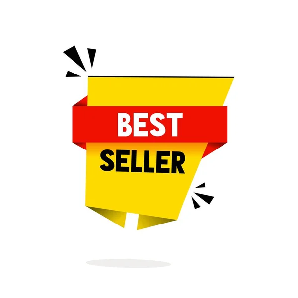 Best Seller Banner Template Flat Style Vector Icon Design — Stock Vector