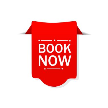 Şimdi pankart vektörünü ayarla. Pansiyondaki yedek oda konsepti, depo. Düz etiket tasarımı.