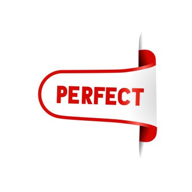 Mükemmel kurdele tasarım şablonu. Düz vektör.