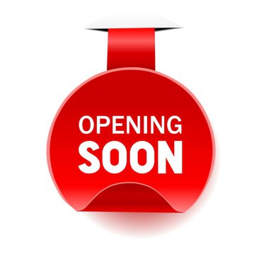 Yakında pankart açılacak. İş başarısı. Düz biçim vektör illüstrasyonu.