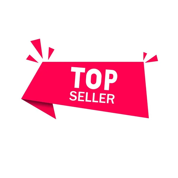 Top Seller Banner Design Template Modern Vector Illustration White Background — Stock Vector