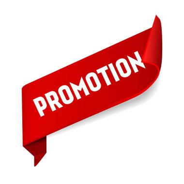 Promotion sign. Banner template, flat vector illustration. business concept. announcement design element.