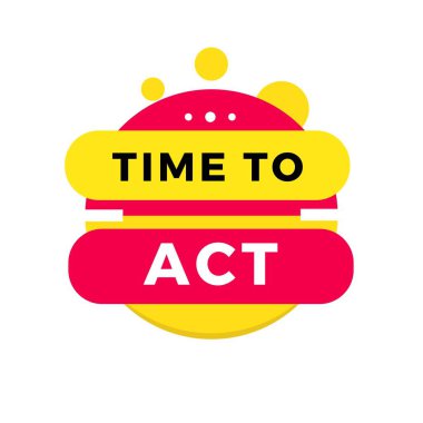 Şimdi modern tarz kırmızı etiket zamanı. Duyuru için vektör illüstrasyon tasarımı.