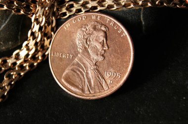 1 Cent Lincoln Memorial Cent. Amerika Birleşik Devletleri madeni parası.