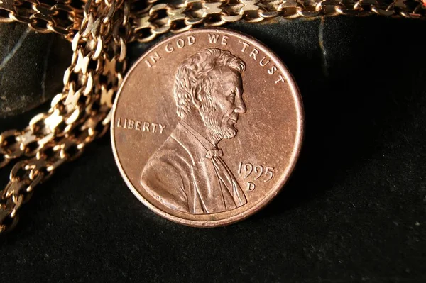 Cent Lincoln Memorial Cent Amerika Birleşik Devletleri Madeni Parası — Stok fotoğraf