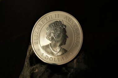 Avustralya 1 Dolarlık Gümüş Para. Saf gümüş yatırım parası..