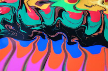 Eşsiz soyut arka plan. Dalgalanan karışık renkler.