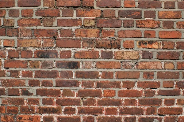 Oude Bakstenen Muur Achtergrond Textuur Rode Muur — Stockfoto