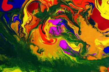 Karışık renkler, benekli soyut arkaplan. Soyut sanat.