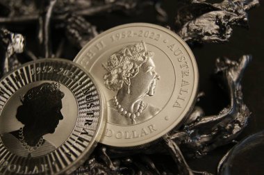 Avustralya saf gümüş sikkeleri 1 dolar 1Oz 1952-2022.