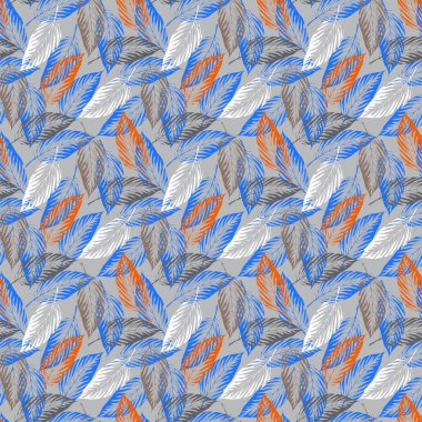 soyut tüyleri ile Seamless Modeli