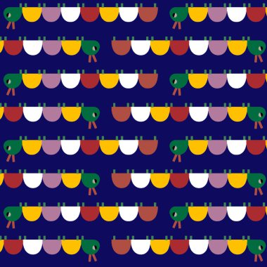 Renkli basit arkaplanın kusursuz deseni