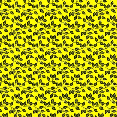 Vektör yaprak seamless modeli.