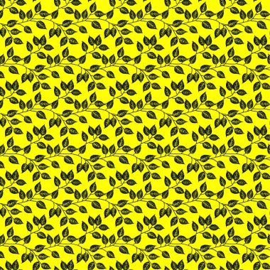 Vektör yaprak seamless modeli.