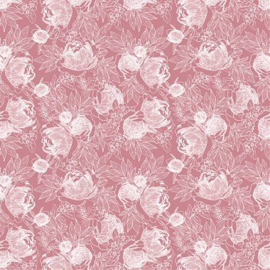 Güllerle kusursuz desen