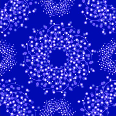 Mavi kar taneleri seamless modeli