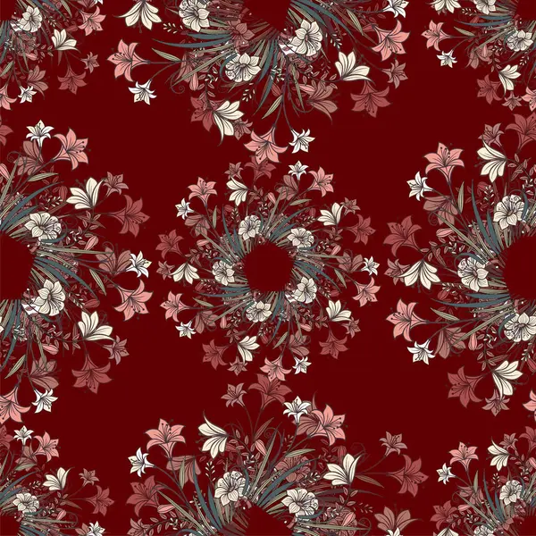 Dikişsiz vektör çiçek Çizim