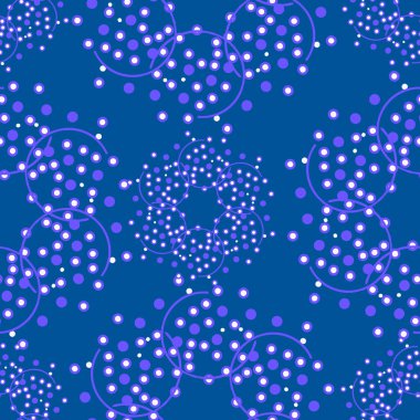 Çemberli soyut mavi arkaplan