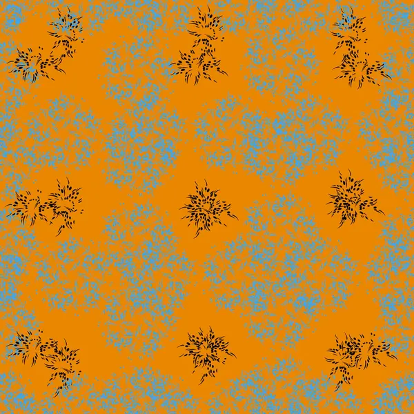 Dekoratif çiçeklerle kusursuz desen