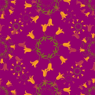 Çiçeklerle kusursuz desen