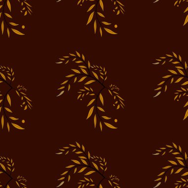 Sonbahar akçaağaç yapraklarıyla kusursuz desen