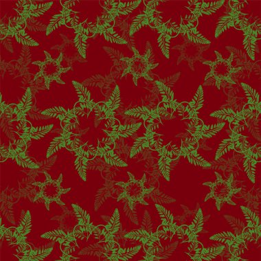 Koyu arkaplanda kırmızı noktalama işareti olan kusursuz vektör çizimi