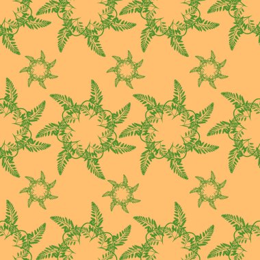 Soyut çiçeklerin kusursuz deseni