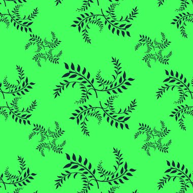 Suluboya yapraklı kusursuz desen. Çiçekli suluboya arka plan. El çizimi dokusu