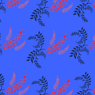 Kusursuz çiçek deseni. suluboya yapraklar ve çiçekler