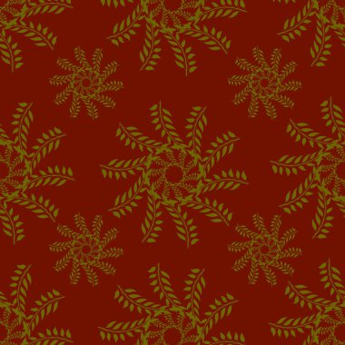 Kırmızı Noel ağacının vektörsüz deseni