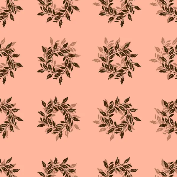 Yaprakların dikişsiz deseni suluboya. el çizimi arkaplan.