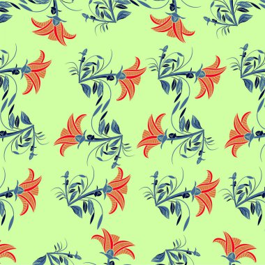 Yaprakların soyut vektör deseni