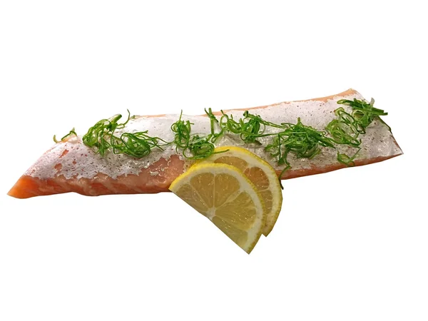 Fresh Salmon Lemon Rosemary — Stock Photo, Image