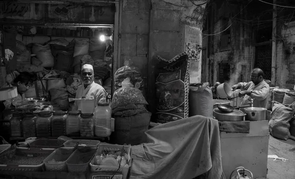 Ein Gewürzladen Akbari Mand Lahore Pakistan — Stockfoto