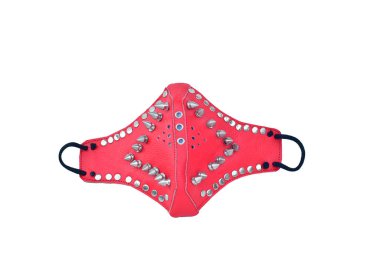 maske beyaz arkaplanda izole edilmiş şekilde kapat 