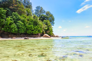 Mahe yakınlarındaki Moyenne Adası altın plajlara ve çarpıcı deniz manzaralarına oldukça uzak bir yer sunuyor.