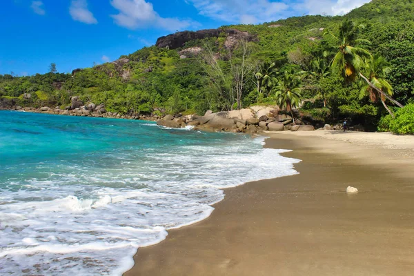 Vistas Panorámicas Playa Anse Major Raramente Visitada Costa Norte Isla — Foto de Stock
