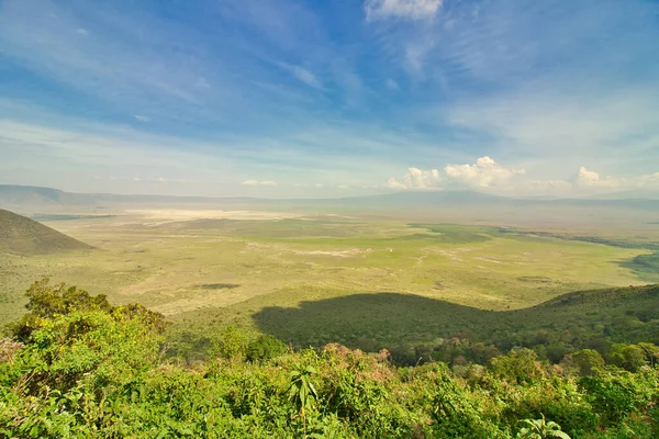 Кратер Нгоронгоро Панорама Танзанія — стокове фото