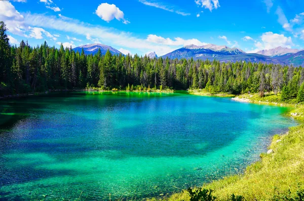 Aquamarin Blau Grüne Schattierungen Der Herrlichen Und Wunderschönen Seen Der — Stockfoto