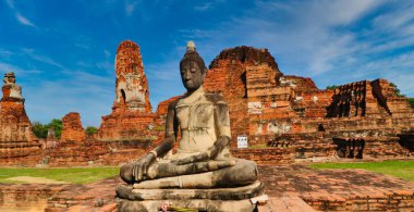 Wat Mahathat 'daki Buda heykeli, Ayutthaya, Tayland