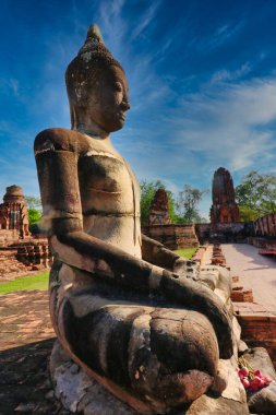 Wat Mahathat 'daki Buda heykeli, Ayutthaya, Tayland