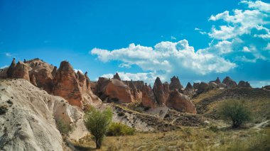 Hayali Vadi veya Devrent Vadisi, Goreme, Kapadokya Bölgesi, Orta Anadolu, Türkiye yakınlarında fantastik hayali hayvanların oluşturduğu eşsiz kaya ve taş oluşumlarıyla doludur..