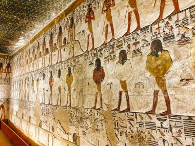 Seti I 'in mezarındaki ölüler kitabından alıntılar, Lüksör, Mısır' daki Krallar Vadisi 'ndeki Theban nekropolünde KV17