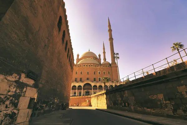 stock image Exterior view of the magnificent Muhammed Ali mosque,built in Ottoman style and commissioned by Muhammad Ali Pasha in 1848 at the Citadel of Saladin in Islamic Cairo,Egypt