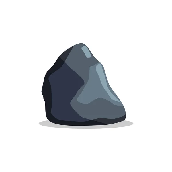 kaya vektörü düz tasarım çizimi izole edilmiş beyaz arkaplan
