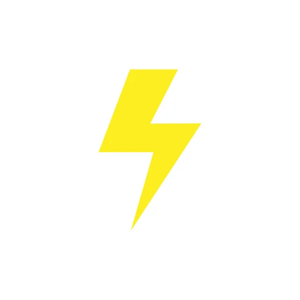 Elektrisk Logotyp Ikon Design Isolerad Vit Bakgrund — Stock vektor