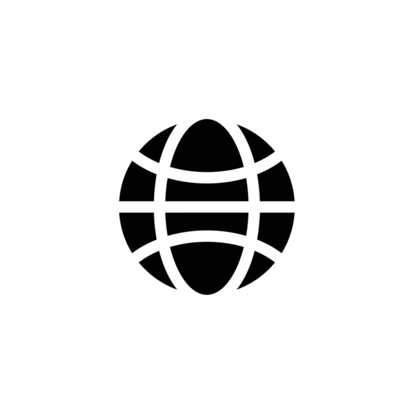 Dünya silueti sembolü. Beyaz arka planda izole edilmiş toprak vektör çizimi. siyah Web işareti tasarımı.