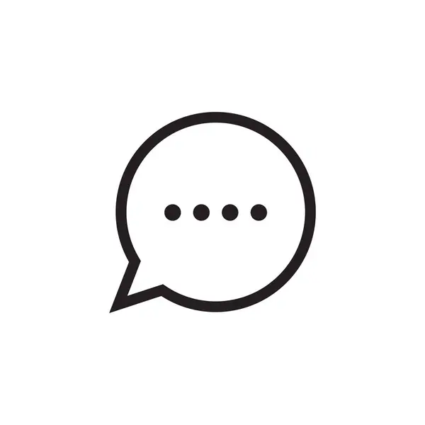 Sohbet simgesi vektör çizim tasarımı
