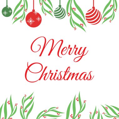 Mutlu Noel sınır tasarımı, takdire şayan dekorasyonu ve ökseotu.