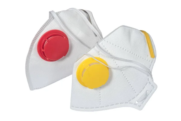 Ochranné Respirační Masky Ventily Zdravotní Ochrana Hygienické Výrobky — Stock fotografie